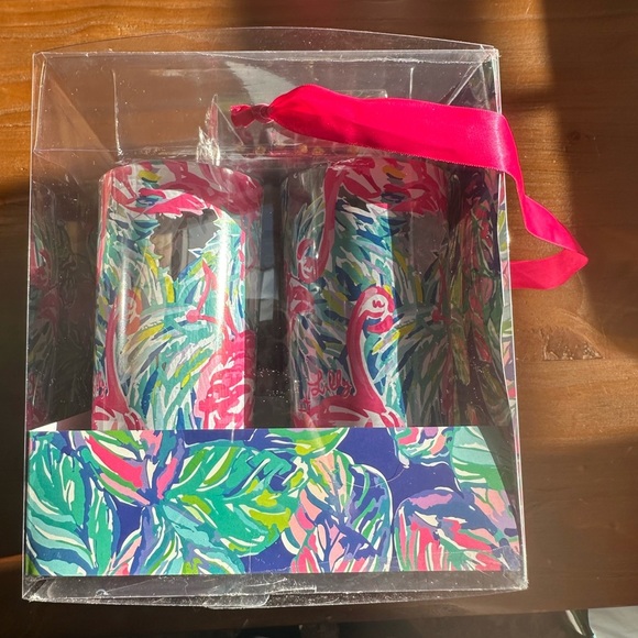 NIB Lily Pulitzer Acrylic tumbler set - Picture 4 of 5